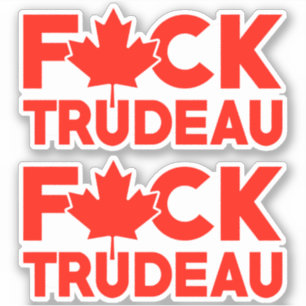 Sticker F Trudeau drôle Convoi de liberté des camionneurs 