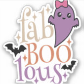 Sticker Fa BOO Lous Fa BOO Lous Halloween Ghost (Devant)