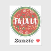 Sticker Fa La La (Feuille)