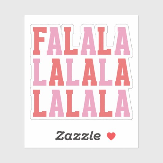 Sticker FA LA LA | Noël (Feuille)