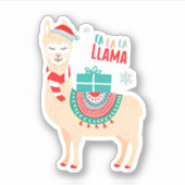 Sticker Fa La Llama | Noël (Devant)