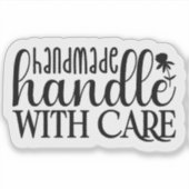 Sticker Fabriqué à la main - Handle avec soin (Devant)