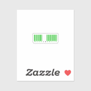 Sticker Fabriqué au drapeau code-barres d'Abuja
