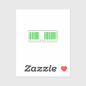 Sticker Fabriqué au Kebbi State Barcode Drapeau (Feuille)
