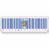 Sticker Fabriqué dans le Wisconsin Barcode Indicateur Stat (Recto)