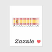 Sticker Fabriqué en Espagne Code-Barres Drapeau (Feuille)