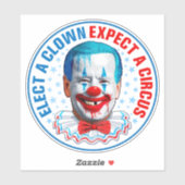 Sticker Face de clown Biden Funny Biden Pro trump 2024 (Feuille)