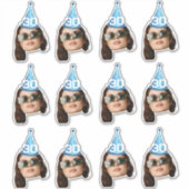 Sticker Face personnalisée 20e 30e 40e 50e 60e 70e anniver (Devant)