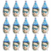 Sticker Face personnalisée 20e 30e 40e 50e 60e 70e anniver (Devant)