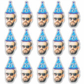 Sticker Face personnalisée 20e 30e 40e 50e 60e 70e anniver (Devant)