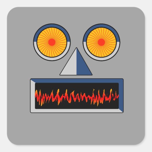 Sticker Face Robot (Devant)