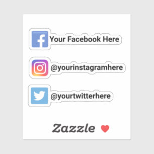 Sticker Facebook sur Instagram personnalisé Twitter Médi