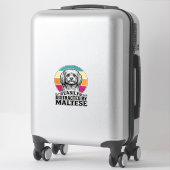 Sticker Facilement Distrait Par La Conception De Chien Vin (Sur valise)