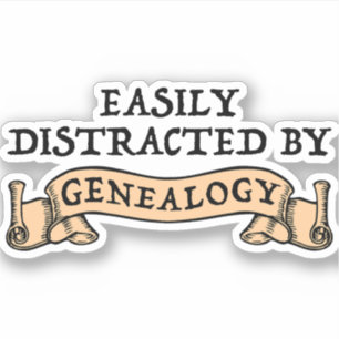 Sticker Facilement Distrait Par La Généalogie