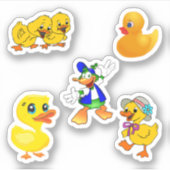 Sticker Facilement distrait par les canards (Devant)
