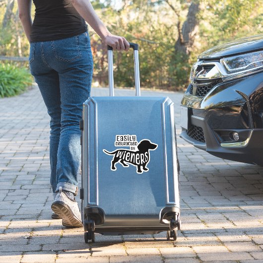 Sticker Facilement distrait par les Wieners (Valise Insitu)