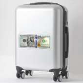 Sticker Facture d'un milliard de dollars avec Lady Liberty (Sur valise)