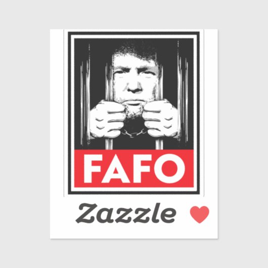 Sticker FAFO anti-Trump (Feuille)