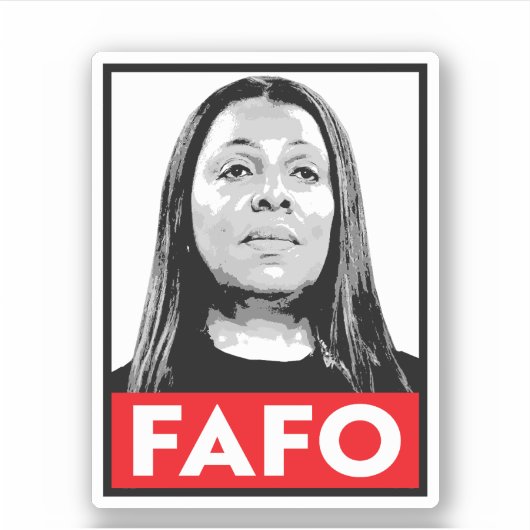 Sticker FAFO : Letitia James (Devant)