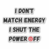 Sticker Faible batterie sociale (Devant)