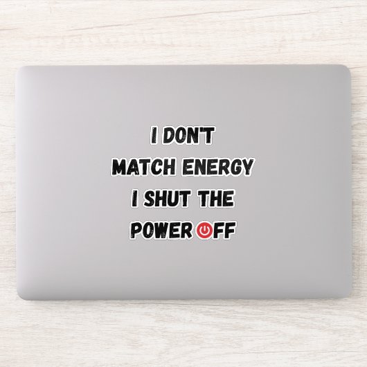 Sticker Faible batterie sociale (Ordinateur)