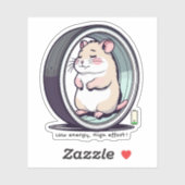 Sticker Faible Énergie, Effort Élevé – La Vie Relatable (Feuille)