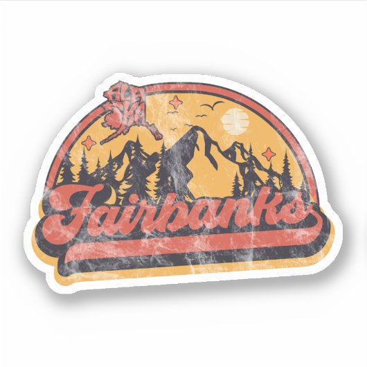 Sticker Fairbanks, Alaska (Devant)