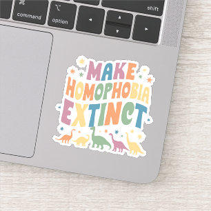 Sticker Faire de la phobie de l'homosexualité un dinosaure