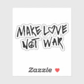 Sticker Faire de l'amour pas la guerre (Feuille)