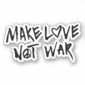 Sticker Faire de l'amour pas la guerre (Devant)
