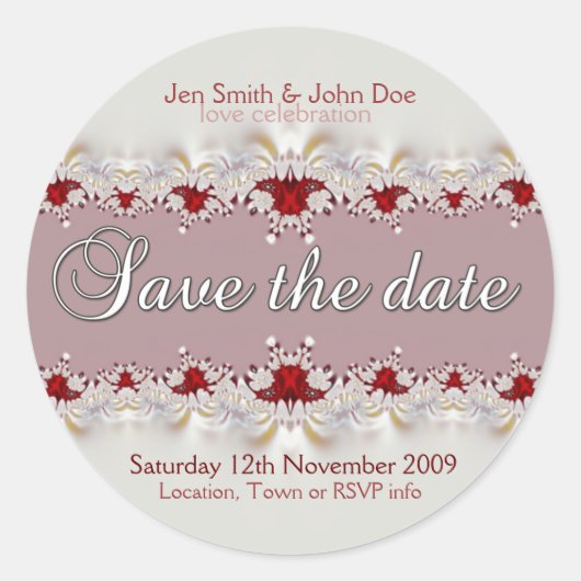 Sticker Faire-part mariage (Devant)