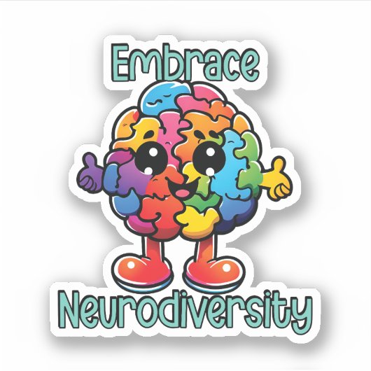 Sticker Faire place à la neurodiversité | Sensibilisation  (Devant)