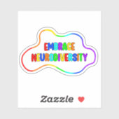 Sticker Faire place à la neurodiversité | Sensibilisation  (Feuille)