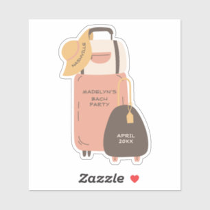 Sticker Faire ses valises Bagages Destination Enterrement 
