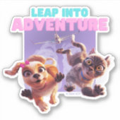Sticker Faire un bond dans l'aventure (Devant)