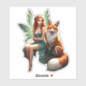 Sticker Fairy and Fox (Feuille)