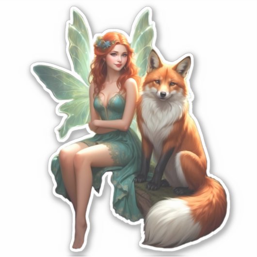 Sticker Fairy and Fox (Devant)