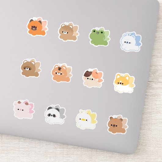 Sticker Fairy butterfly animals (Détail)