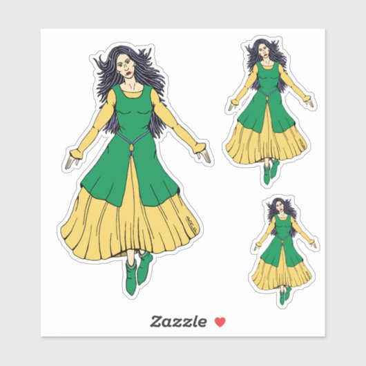 Sticker Fairy Maîtresse Leanan Sidhe (Feuille)