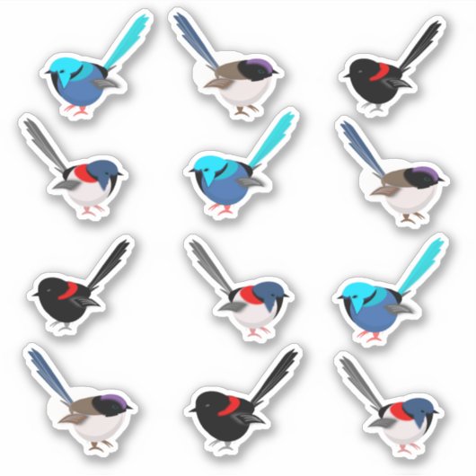 Sticker Fairy Wrens (Devant)
