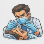 Sticker fais-moi confiance je suis dentiste (Devant)