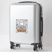 Sticker Faisons comme si j'étais un Fantôme Mignon Hallowe (Sur valise)