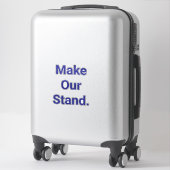 Sticker Faisons notre stand Hankamer Artjunkhaus Paix Libe (Sur valise)