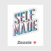Sticker Fait soi-même et trans (Feuille)