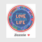 Sticker Faites ce que vous aimez Inspirer Inspirivity Stic (Feuille)