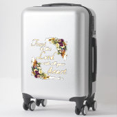 Sticker Faites confiance à l'Éternel avec tout votre coeur (Sur valise)