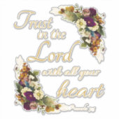 Sticker Faites confiance à l'Éternel avec tout votre coeur (Devant)