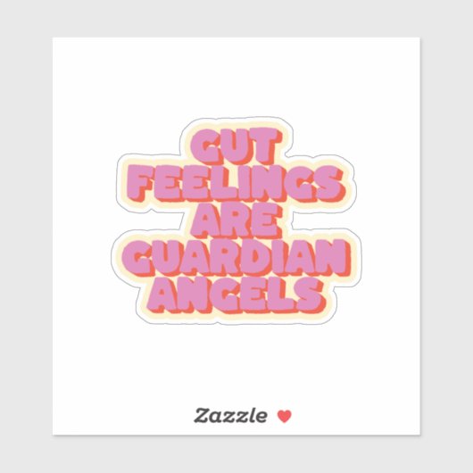 Sticker Faites confiance à votre intestin : Un commentaire (Feuille)