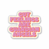 Sticker Faites confiance à votre intestin : Un commentaire (Devant)