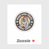 Sticker Faites de votre toilette une excellente fois de pl (Feuille)